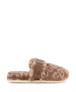 Outlet Pantoffel M Fluff It Pop Bruin Dames Pantoffels