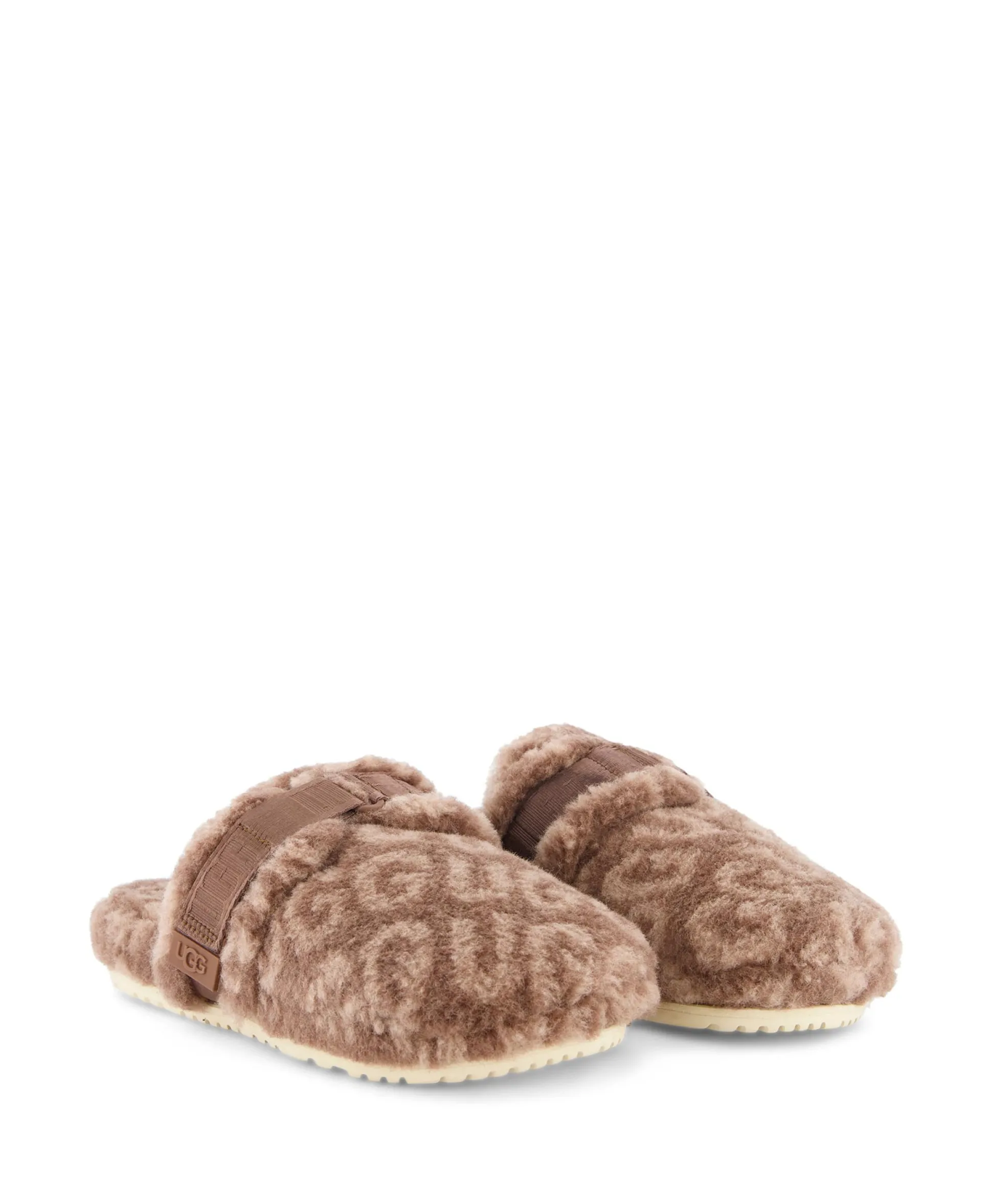 Outlet Pantoffel M Fluff It Pop Bruin Dames Pantoffels