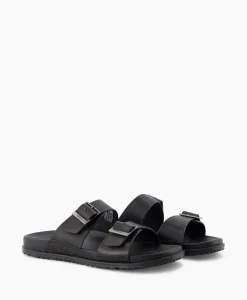 Flash Sale Sandaal Wainscott Buckle Slide Black Jeans Heren Sandalen