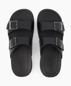 Flash Sale Sandaal Wainscott Buckle Slide Black Jeans Heren Sandalen