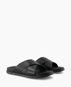 Fashion Sandaal Wainscott Slide Zwart Dames Sandalen