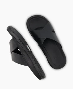 Fashion Sandaal Wainscott Slide Zwart Dames Sandalen