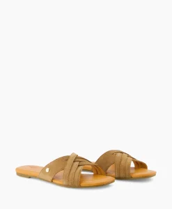 Hot Sandaal Zonder Hak W Kenleigh Slide Bruin Dames Sandalen