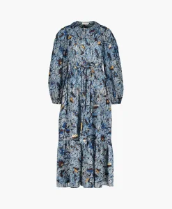 Best Sale Midi Jurk Iona Dress Blauw Dames Jurken