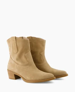 Store Enkellaars Gwen_Bs Beige Dames Laarzen