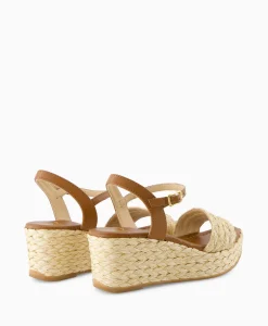 New Sandaal Met Hak Kebek_Mar Bruin Dames Sandalen