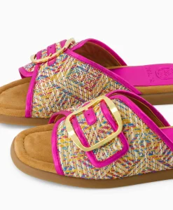 Sale Sandaal Zonder Hak Crayyu Bruin Dessin Dames Sandalen