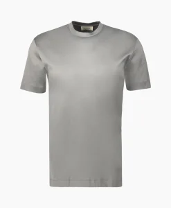New T-Shirt Interlock Supima Licht Grijs Heren T-Shirts
