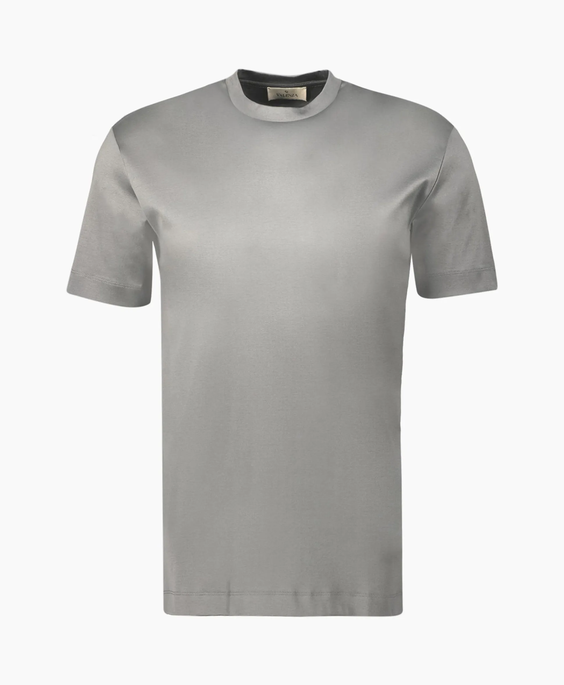 New T-Shirt Interlock Supima Licht Grijs Heren T-Shirts
