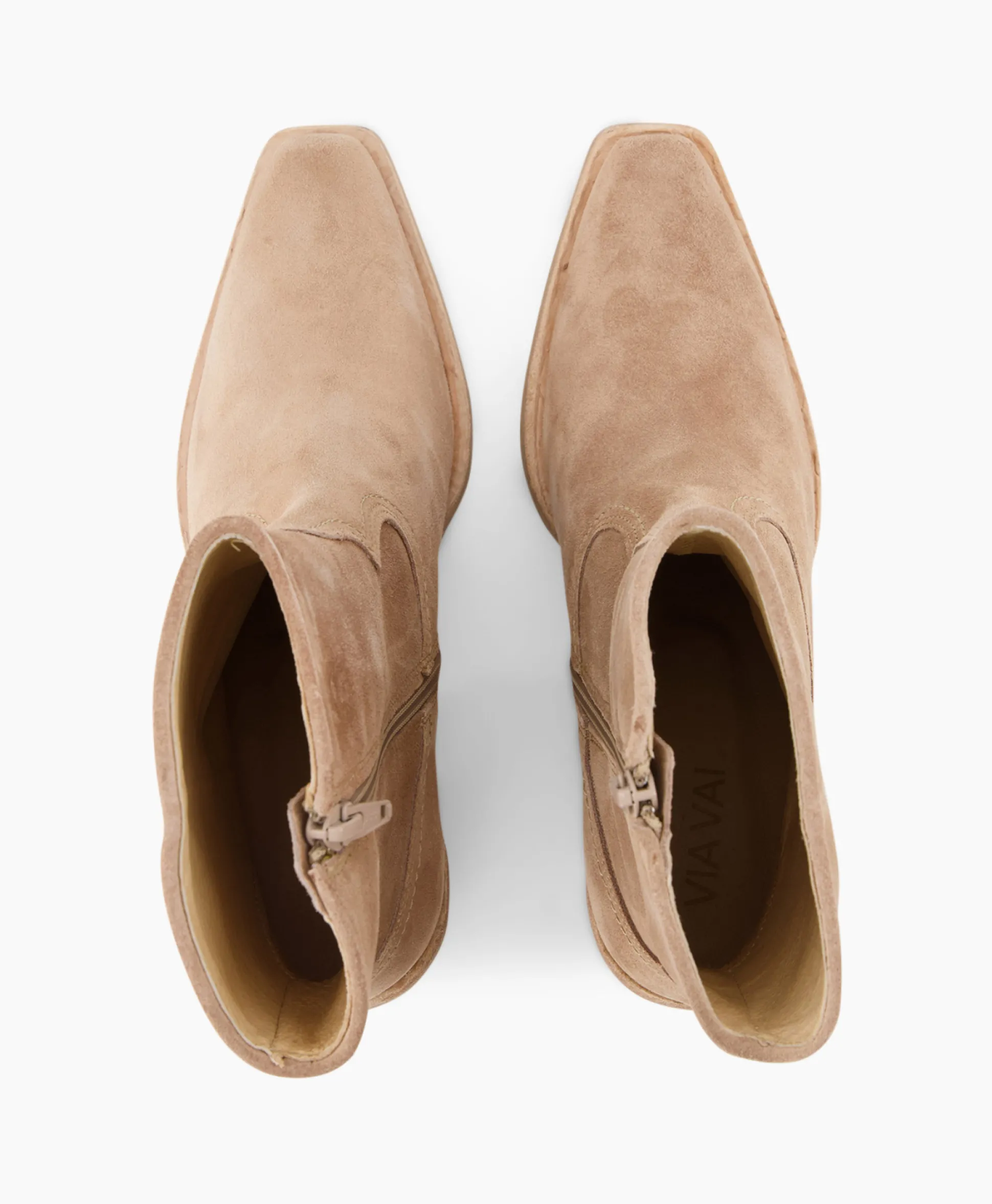 Fashion Enkellaars Eveline Beige Dames Laarzen