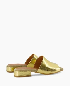 Hot Sandaal Met Hak Gigi Luna Goud Dames Sandalen