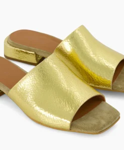 Hot Sandaal Met Hak Gigi Luna Goud Dames Sandalen