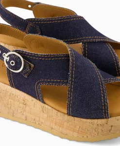 Discount Sandaal Met Hak Sissel Capri Blauw Dames Sandalen