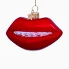 Sale Kerstbal Lippen Rood Lifestyle Lifestyle