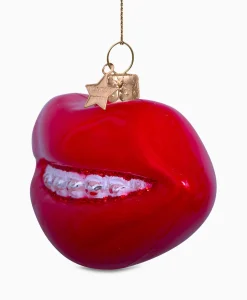 Sale Kerstbal Lippen Rood Lifestyle Lifestyle