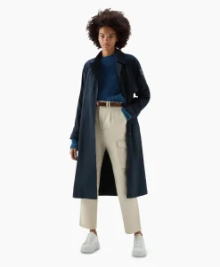 Store Trenchcoat Summer Donker Blauw Dames Jassen