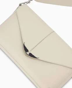 Discount Zadig & Voltaire Crossbody Tas Borderline Daily Grained Leath Ecru Dames Tassen