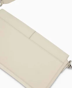 Discount Zadig & Voltaire Crossbody Tas Borderline Daily Grained Leath Ecru Dames Tassen