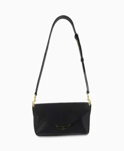 Sale Zadig & Voltaire Crossbody Tas Borderline Daily Grained Leath Zwart Dames Tassen