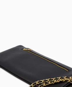 Best Sale Zadig & Voltaire Crossbody Tas Rock Grained Leather Zwart Dames Tassen