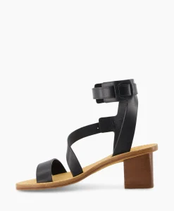 Sale Zadig & Voltaire Sandaal Met Hak Cecilia Caprese Sandal Leather Zwart Dames Sandalen
