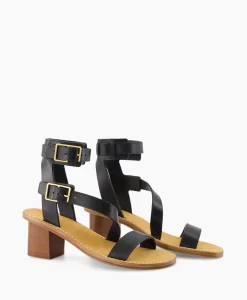 Sale Zadig & Voltaire Sandaal Met Hak Cecilia Caprese Sandal Leather Zwart Dames Sandalen