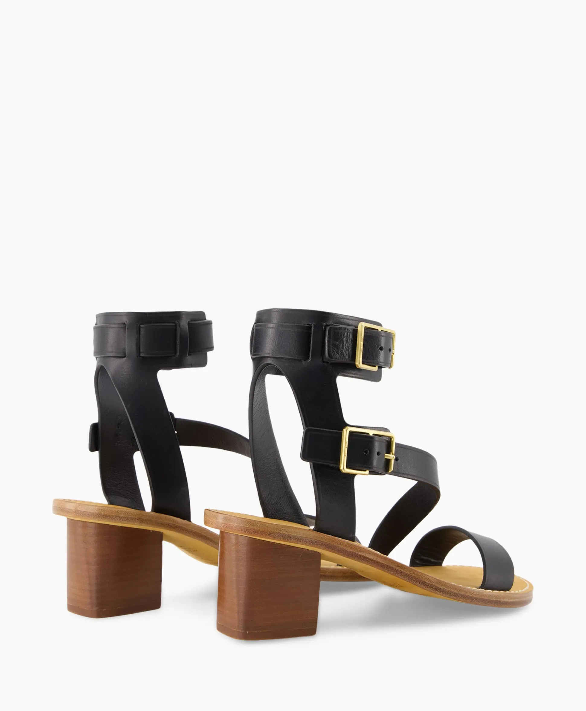 Sale Zadig & Voltaire Sandaal Met Hak Cecilia Caprese Sandal Leather Zwart Dames Sandalen