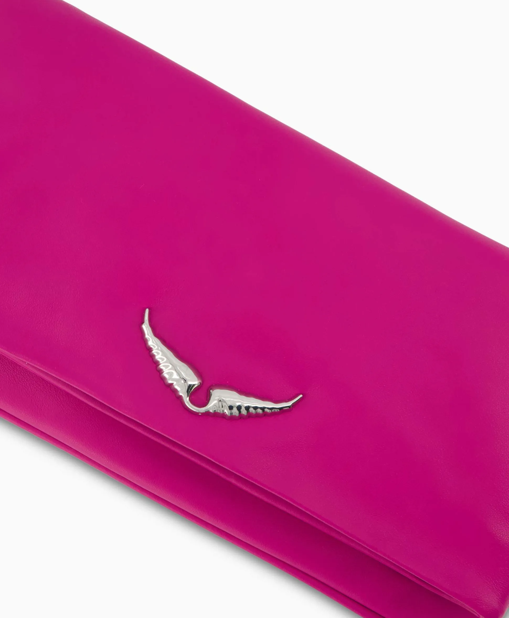 New Zadig & Voltaire Schouder / Hand Tas Rock Eternal Smooth Calfskin Paars Dames Tassen