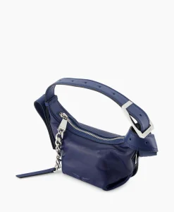 Shop Zadig & Voltaire Schouder / Hand Tas Le Cecilia Xs Leather With Veg Donker Blauw Dames Tassen