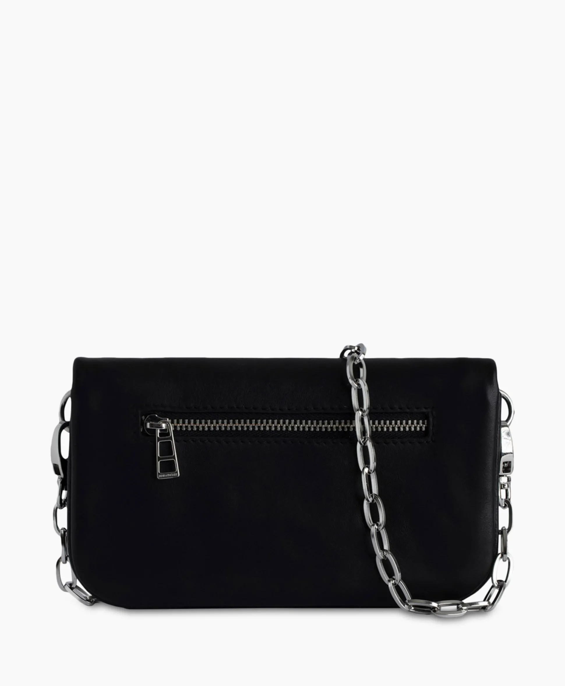 Discount Zadig & Voltaire Schouder / Hand Tas Rock Eternal Smooth Calfskin Zwart Dames Tassen