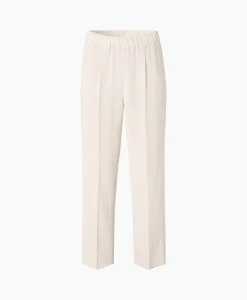 Clearance Chino Japanese Crepe Relaxed Off White Dames Broeken