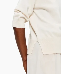 Best Top Relaxed Short Sleeve Off White Dames T-Shirts & Tops