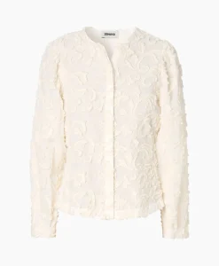 Store Tuniek Embroidered Off White Dames Tunieken